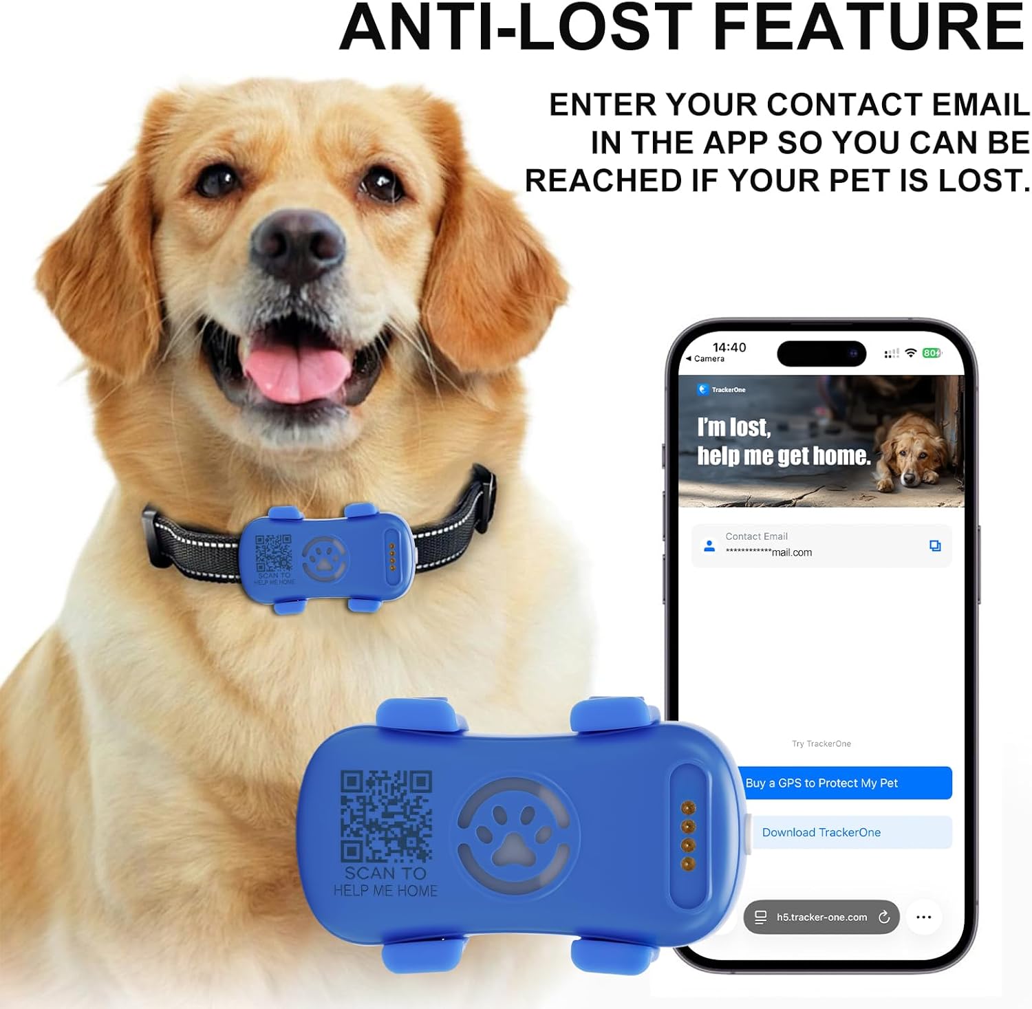 Dog GPS Tracker Real Time, Subscription required