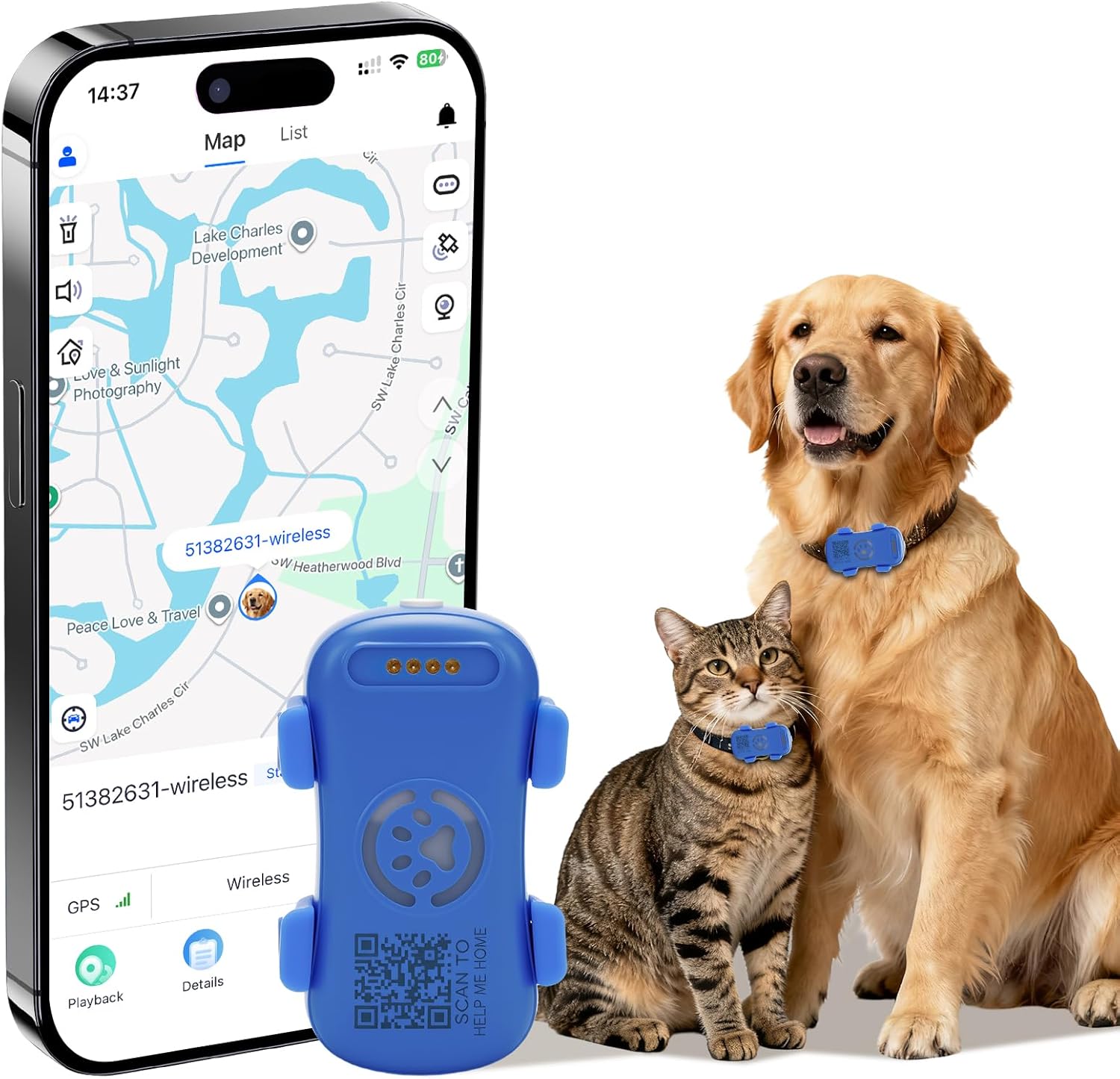 Dog GPS Tracker Real Time, Subscription required
